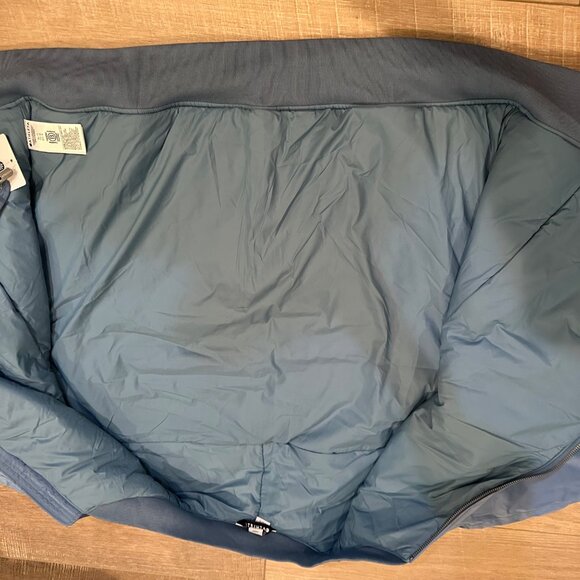 ATHLETA WOMENS XL SATEEN BOMBER JACKET NEW BABY BLUE - Picture 6 of 10